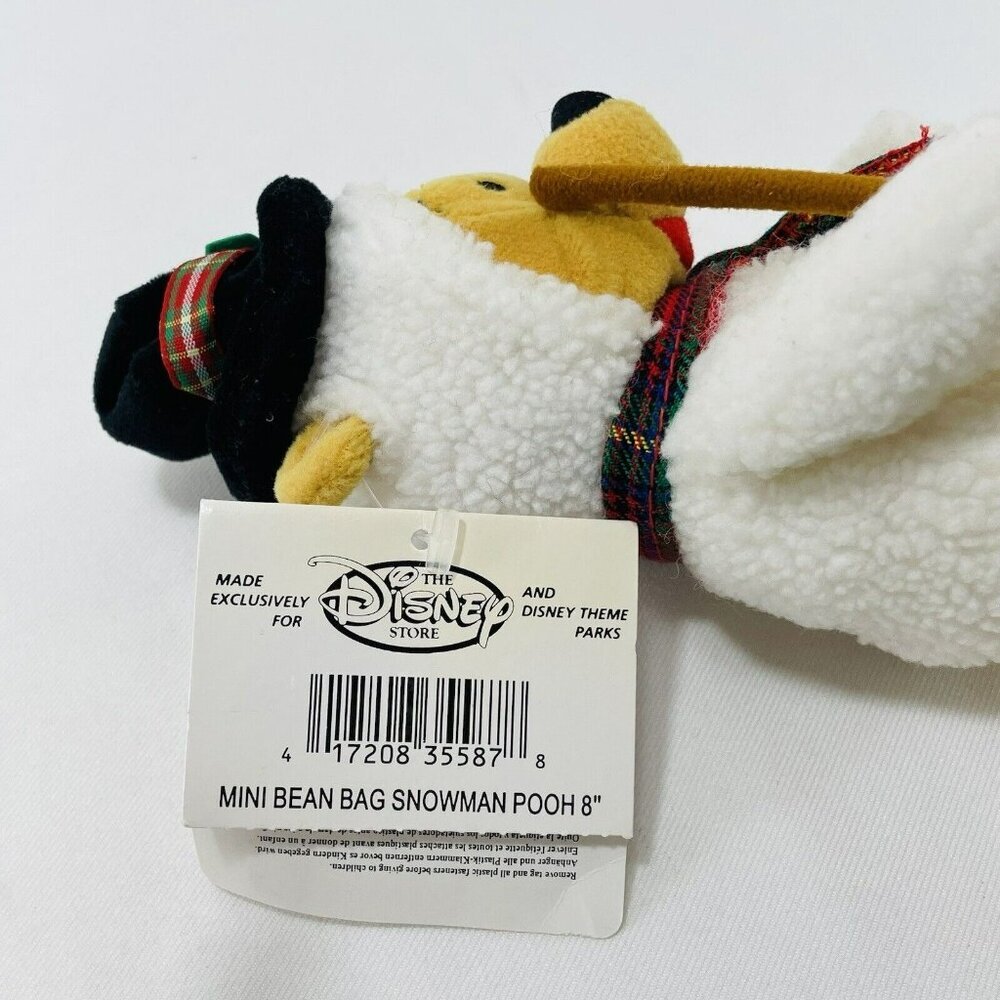 Disney Theme Park Snowman Pooh Christmas Plush Toy Stuffer Winter Outfit Clothes - Picture 9 of 10